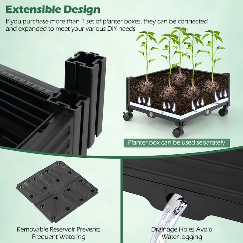 Gymax 81'' Garden Obelisk Trellis for Climbing Plants Tall Plant