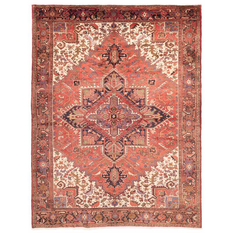 ECARPETGALLERY Hand-knotted Sarabi Red Wool Rug - 8'4 x 11'0