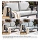 preview thumbnail 124 of 195, Outdoor Teak Solid Wood Patio Furniture Set Loveseat Armchair Table Collection