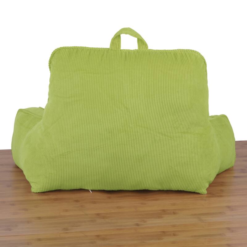 Cotton Corduroy Lounger Bed Rest Pillow Adjustable DIY Filling