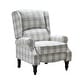 preview thumbnail 4 of 100, Olympus Upholstered Classic Manual Wingback Recliner with Spindle Legs by HULALA HOME