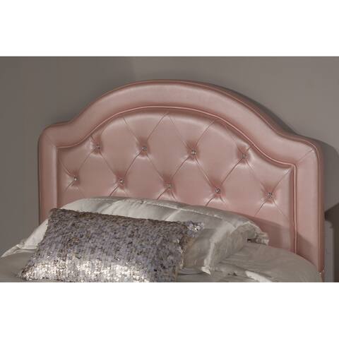 Hillsdale Furniture Karley Upholstered Headboard, Pink Faux Leather