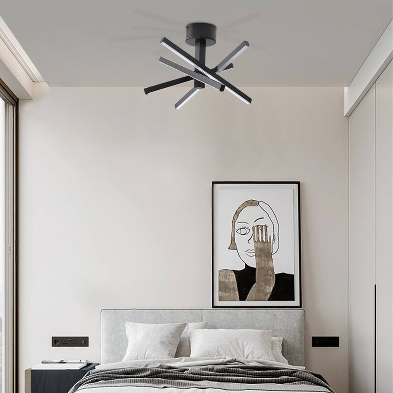 Modern LED Semi Flush Mount Ceiling Lamp
