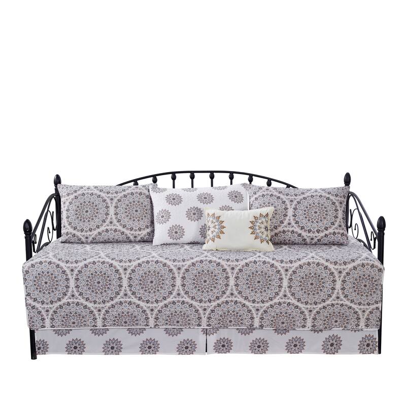 Serenta 6 Piece Cotton Blend Daybed Bedspread Coverlet Set - 75" x 39"