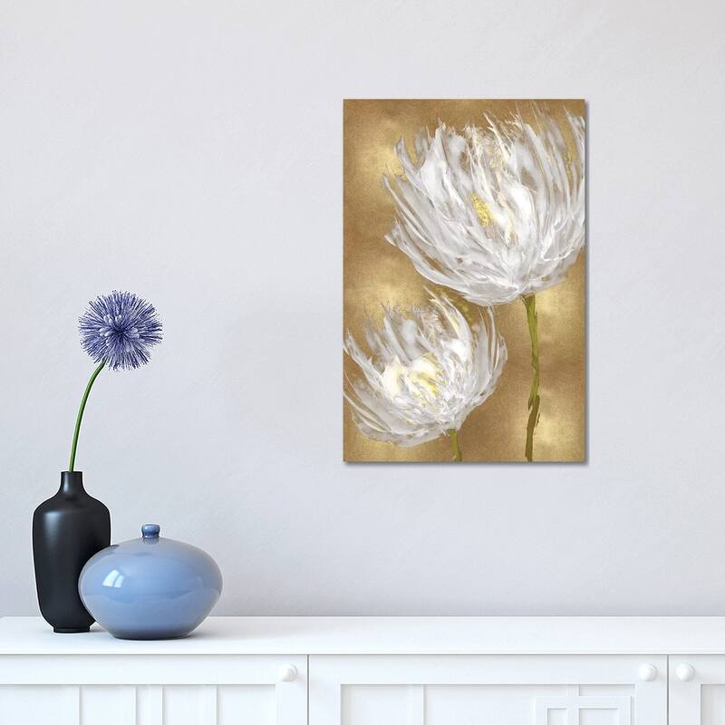 iCanvas "Tulips on Gold II" by Vanessa Austin Canvas Print - 18x12x1.5