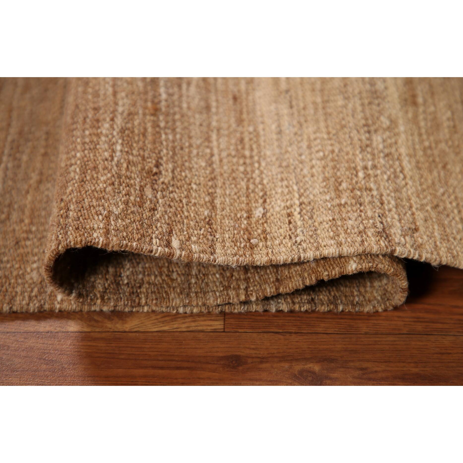 Earth Tone Kilim Reversible Area Rug Handwoven Wool Carpet 4'3" x 6