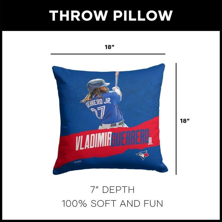 MLB Toronto Blue Jays Player 18 Inch Throw Pillow