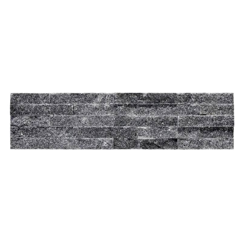 Slender Strip 3 in. x 12 in. Panel and 3 in. x 12 in. Corner Marble Wall Tile