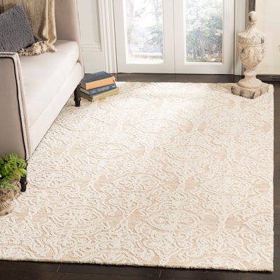 SAFAVIEH Handmade Blossom Mahalia Modern Floral Wool Rug