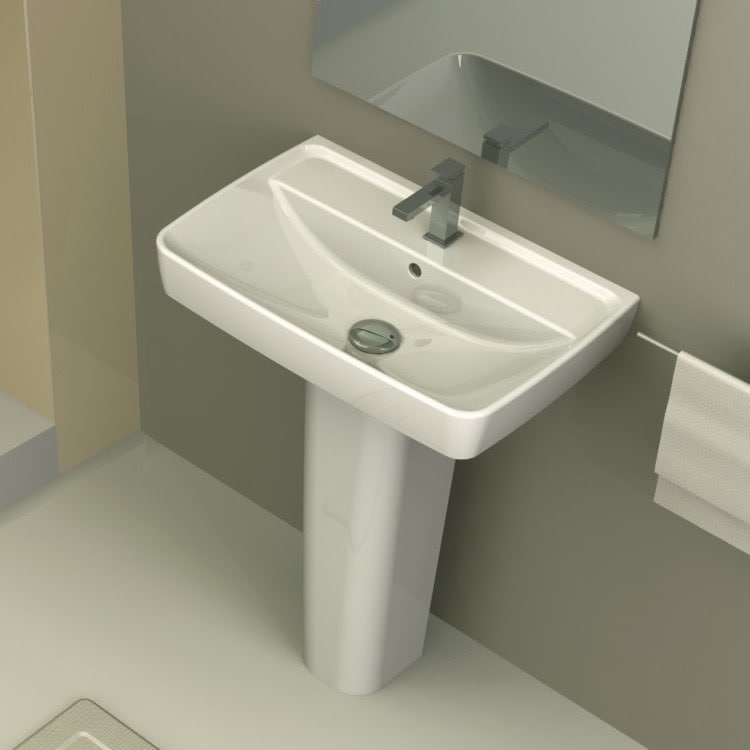 Nameeks CeraStyle 035100U-PED-One Hole Duru 22-5/8" Rectangular