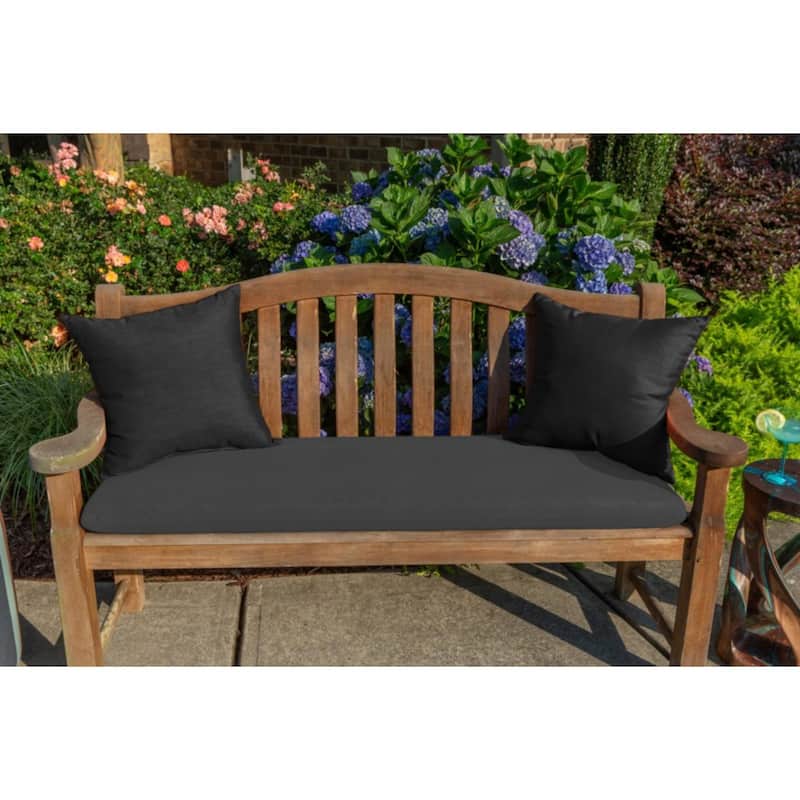 Sunbrella Solid Fabric 1-Piece Indoor/Outdoor Square Throw Pillow, 18"W x 18"L