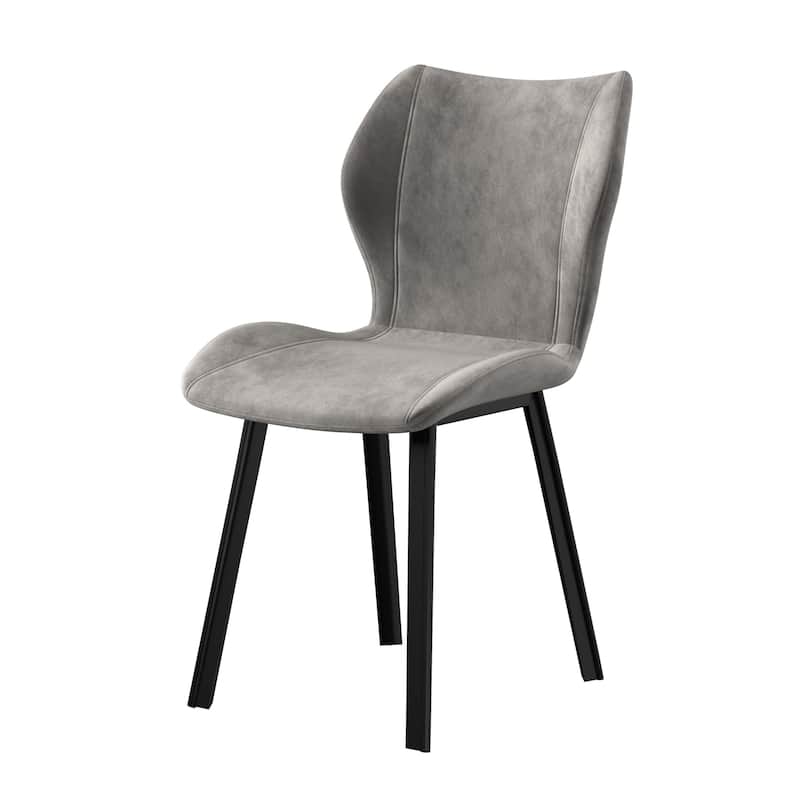 Fabric dining chair, Set of 4 - Grey