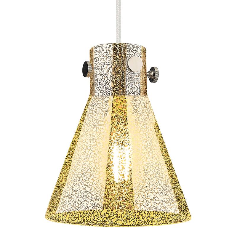 Innovations Lighting 410-1PS-G411-8ME Newton Cone 8" Wide Cord Hung - Polished Nickel