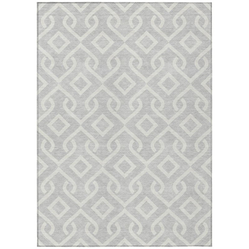 HomeRoots Geometric Transitional Rectangle Outdoor Rug