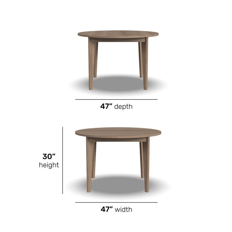 Brentwood Brown Wood Round Dining Table