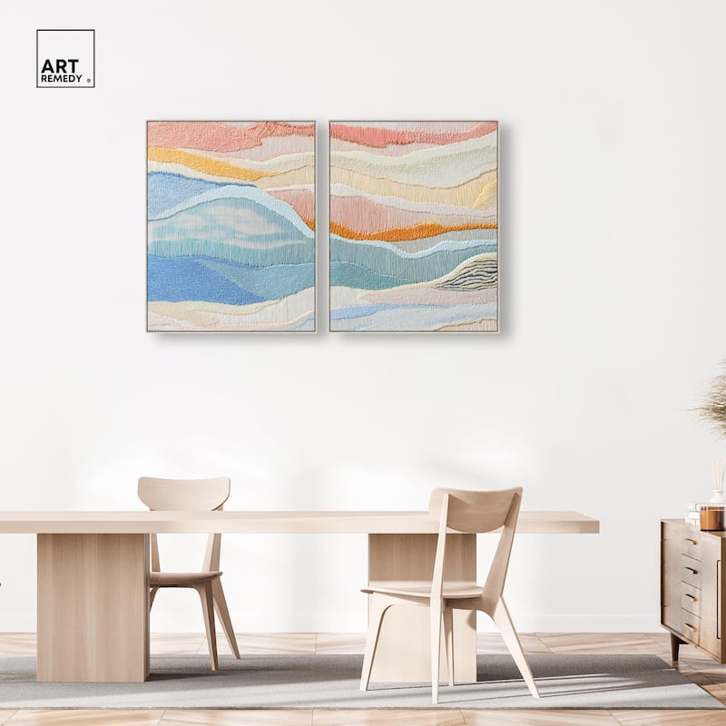 Morning Calm I Canvas Set of 2 by Art Remedy