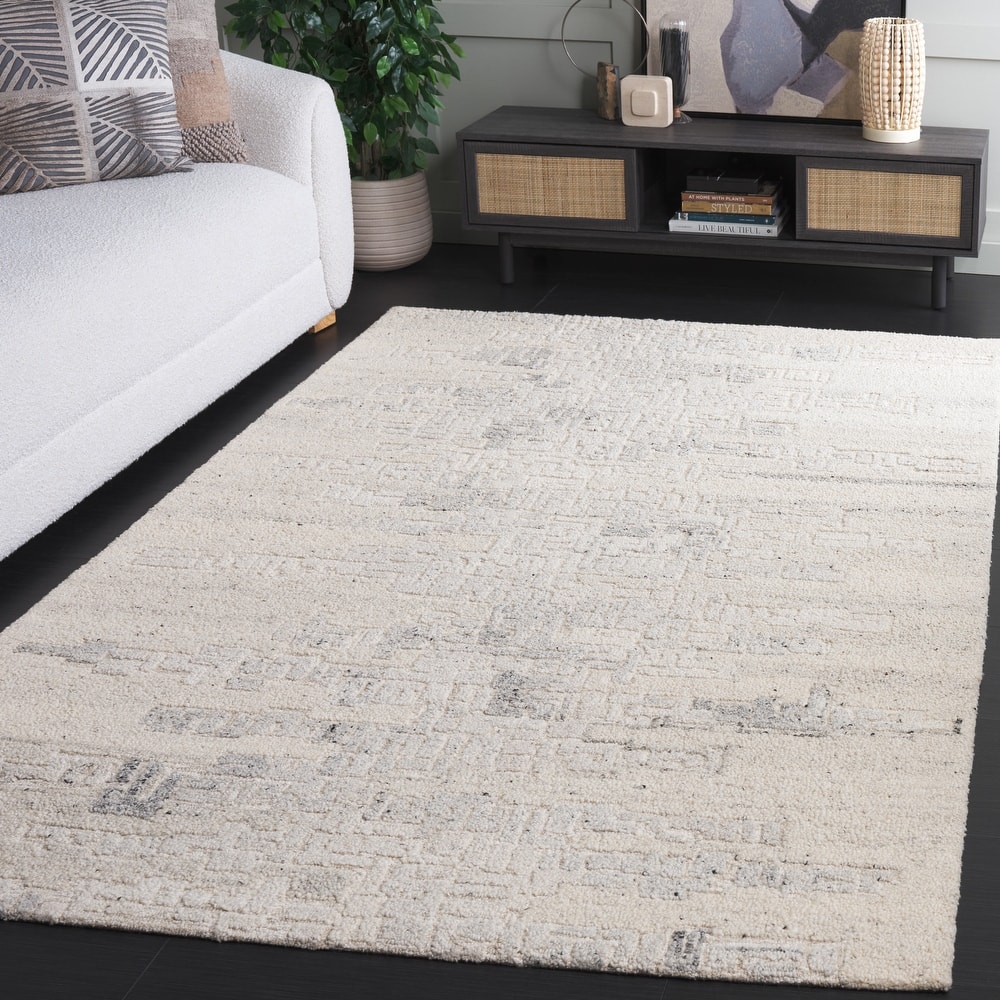 SAFAVIEH Handmade Harvest Hyra Modern Contemporary Wool Rug