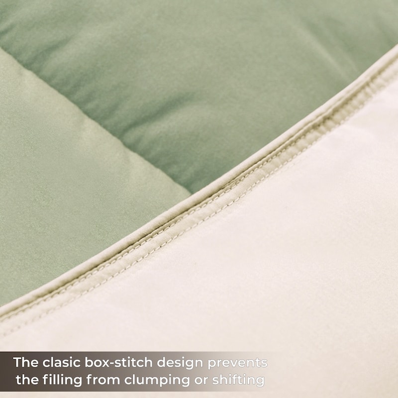 Superior Brushed Microfiber Down Alternative Reversible Comforter