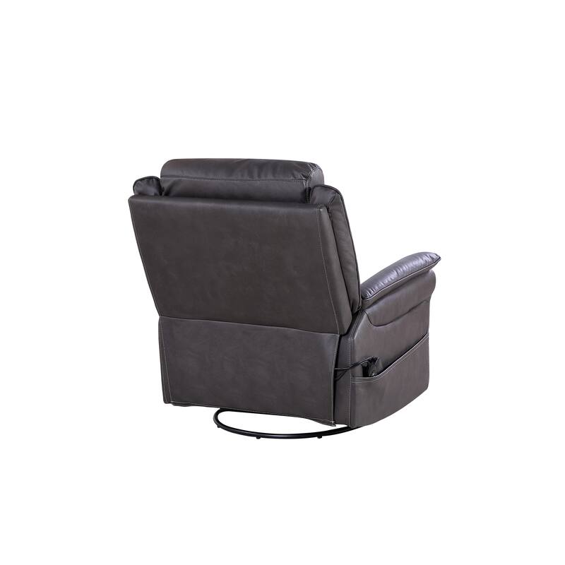 Motor Power Swivel Recliner Chair with 8‑Point Massage & Heat