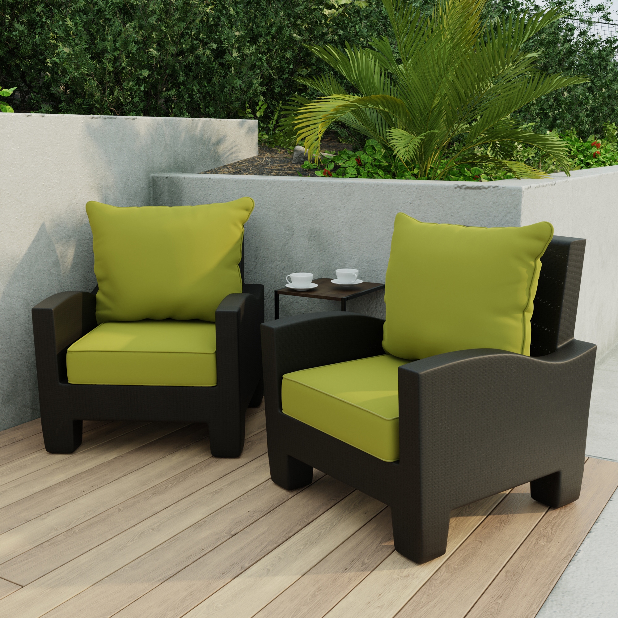 Lime green sales outdoor chair cushions