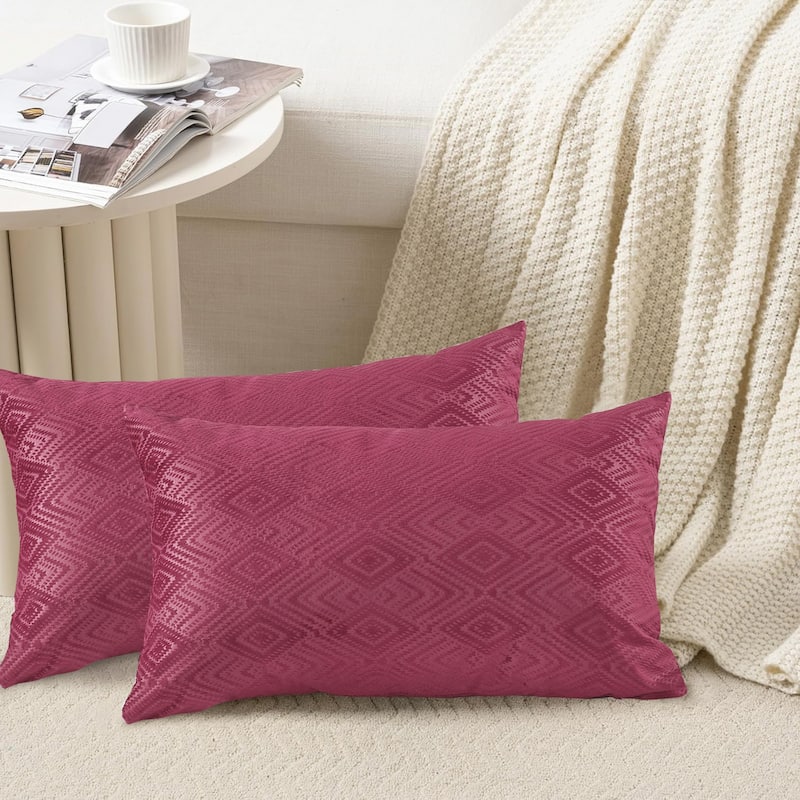 Tonopah Ikat Velvet Throw Pillow Cover Set, NO INSERT