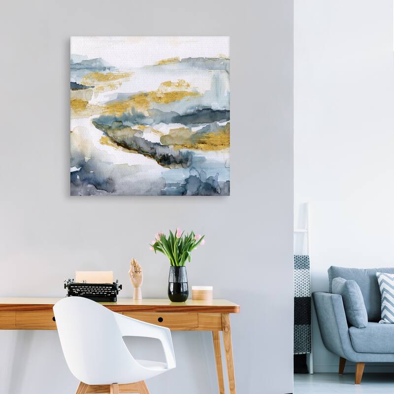 Golden Estuary by Nan Canvas Art Print