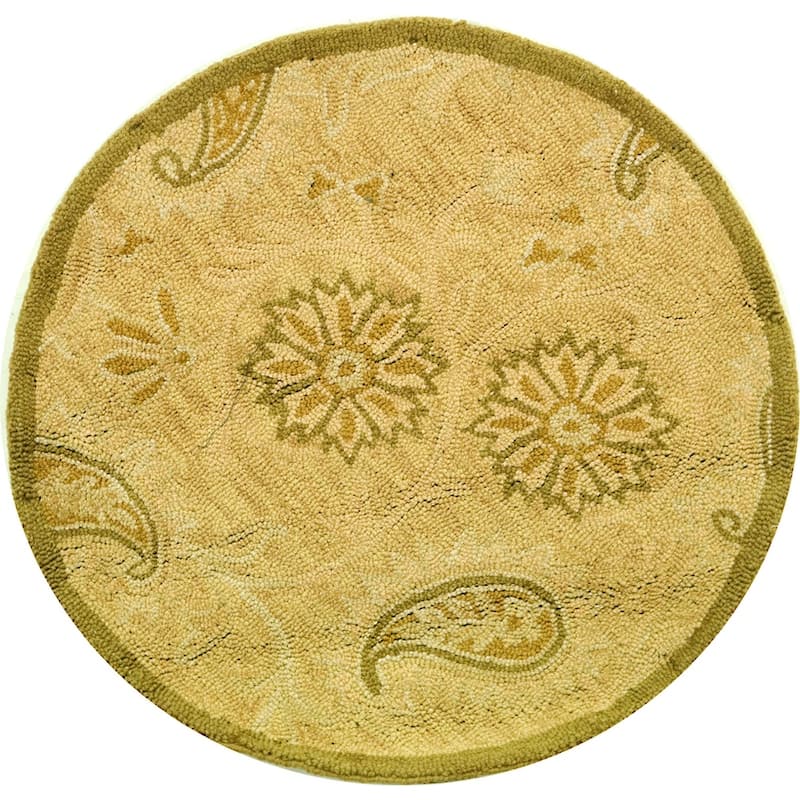SAFAVIEH Handmade Berkeley Paisley Dosha Botanical Wool Rug