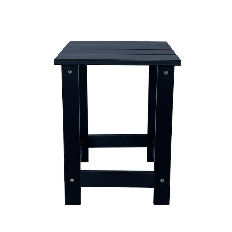 Mason Poly Resin Eco-Friendly All-Weather Square Patio Side Table