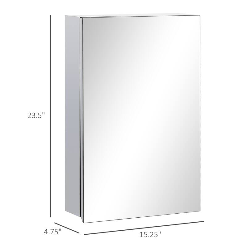kleankin Wall-Mounted Medicine Cabinet with Mirror