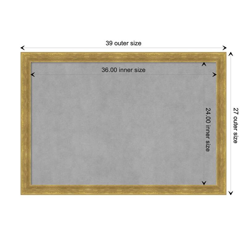 Amanti Art Angled Gold Framed Magnetic Board - Board Size 36x24