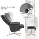 preview thumbnail 16 of 26, MCombo Swivel Recliner with Ottoman, Modern Armchair with Heavy Duty Aluminum Base