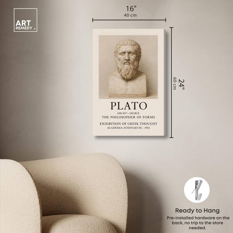 Philosopher of Forms Canvas by Art Remedy, Gallery Wrapped