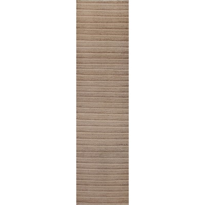 Striped Modern Gabbeh Runner Rug Handmade Wool Carpet - 2'6"x 11'8"