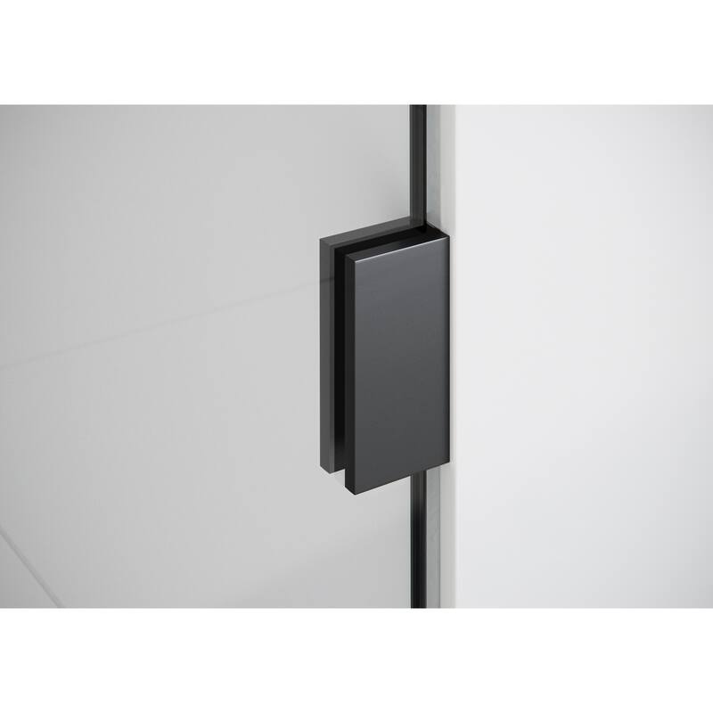 Glass Warehouse 39 in. W x 78 in. H Glass Hinged Pivot Frameless 3 Panel Inline Shower Door in