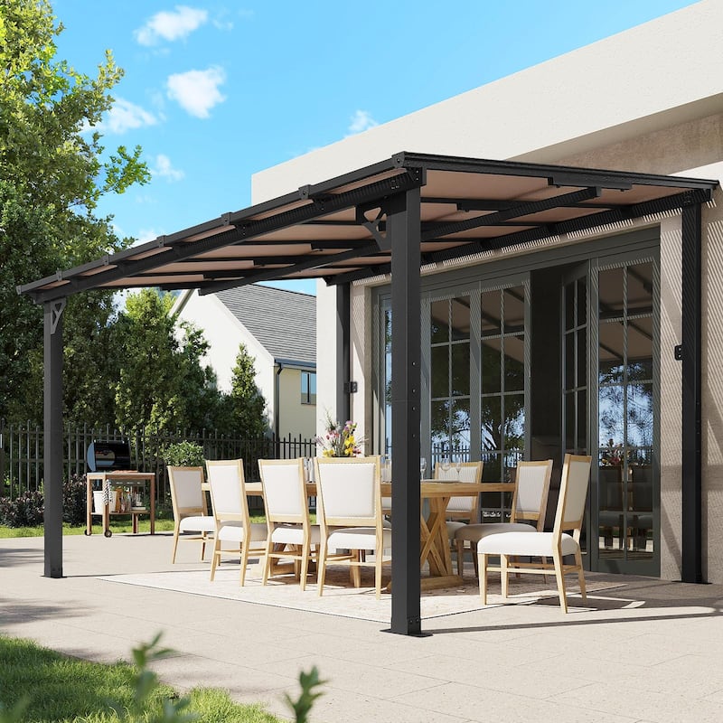 Gazebo for Patio, Gazebo Pergola with Sloped Roof