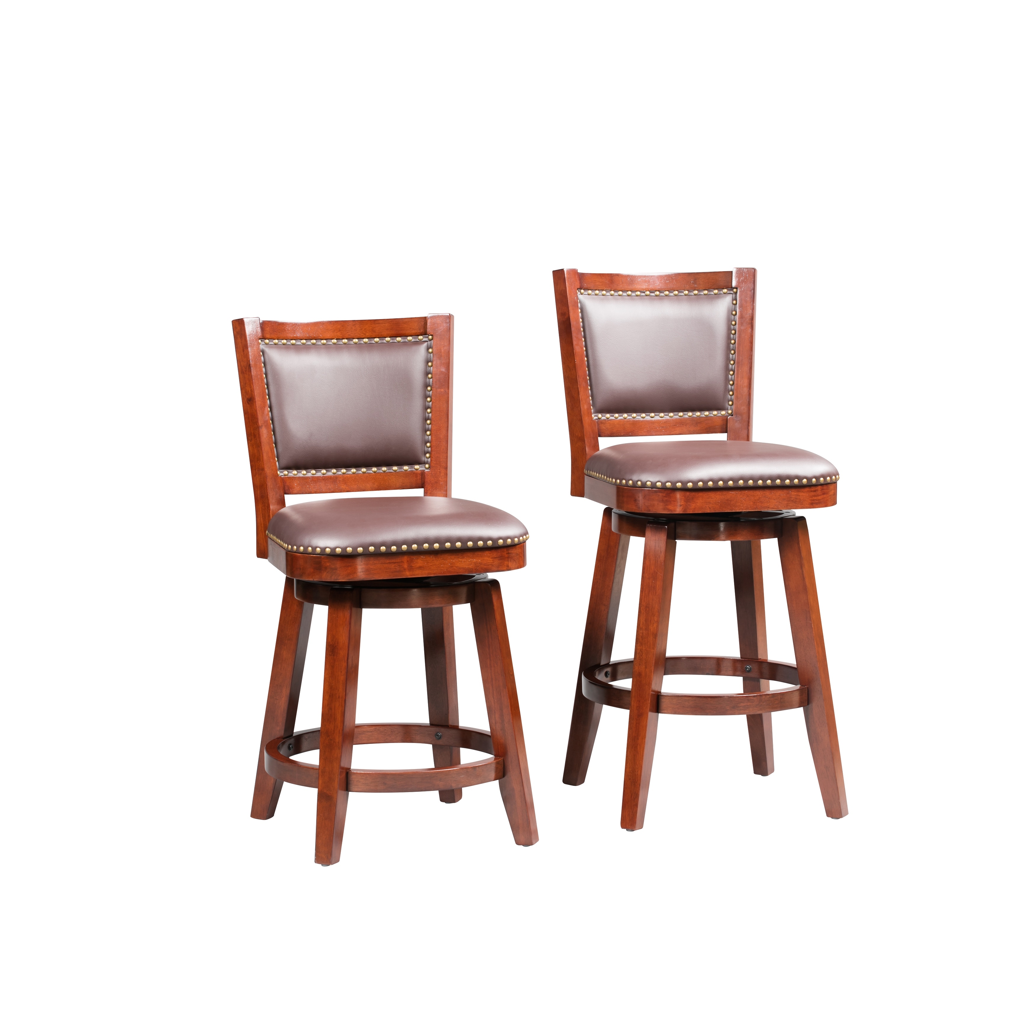 Cherry wood swivel on sale bar stools