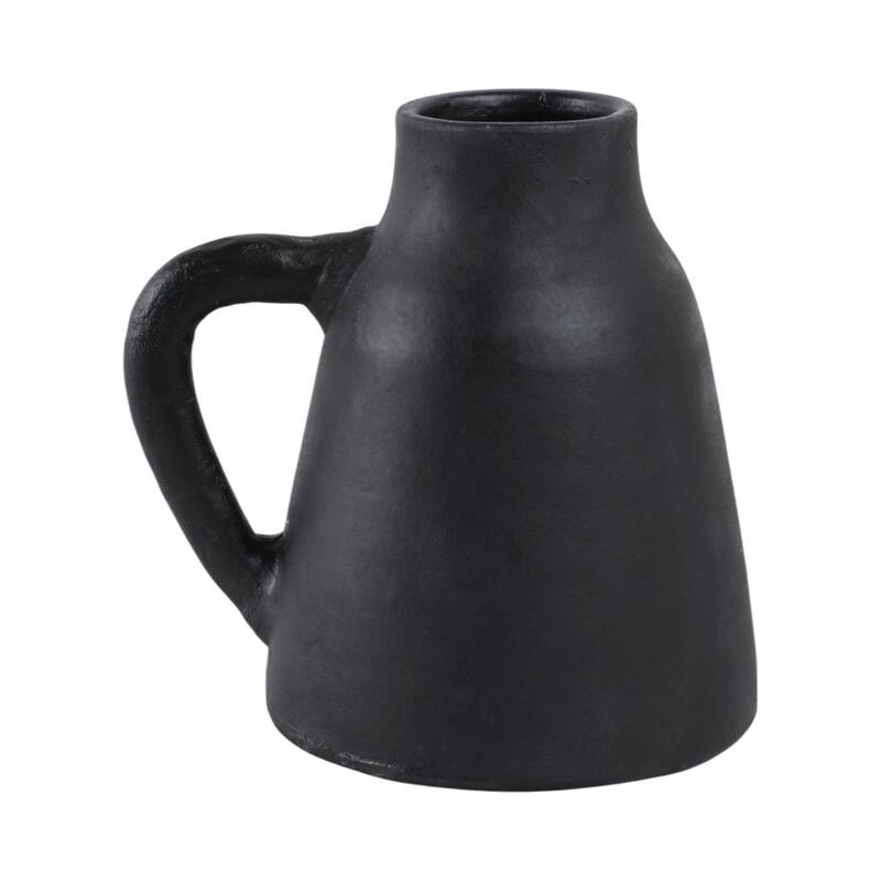 Terracotta Pottery Decorative Vase with Handles for Casual Home Decor
