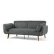 preview thumbnail 5 of 24, 73.5 Inch Futon Sofa Bed Convertible Upholstered Couch Sleeper Grey