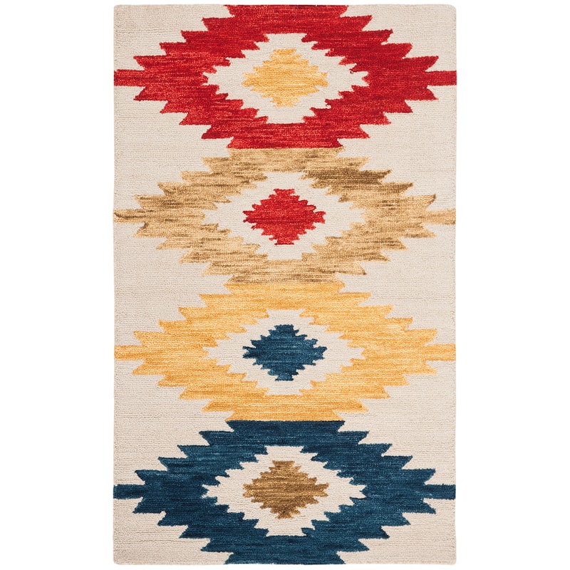 SAFAVIEH Handmade Aspen Ilijanka Boho Tribal Wool Rug