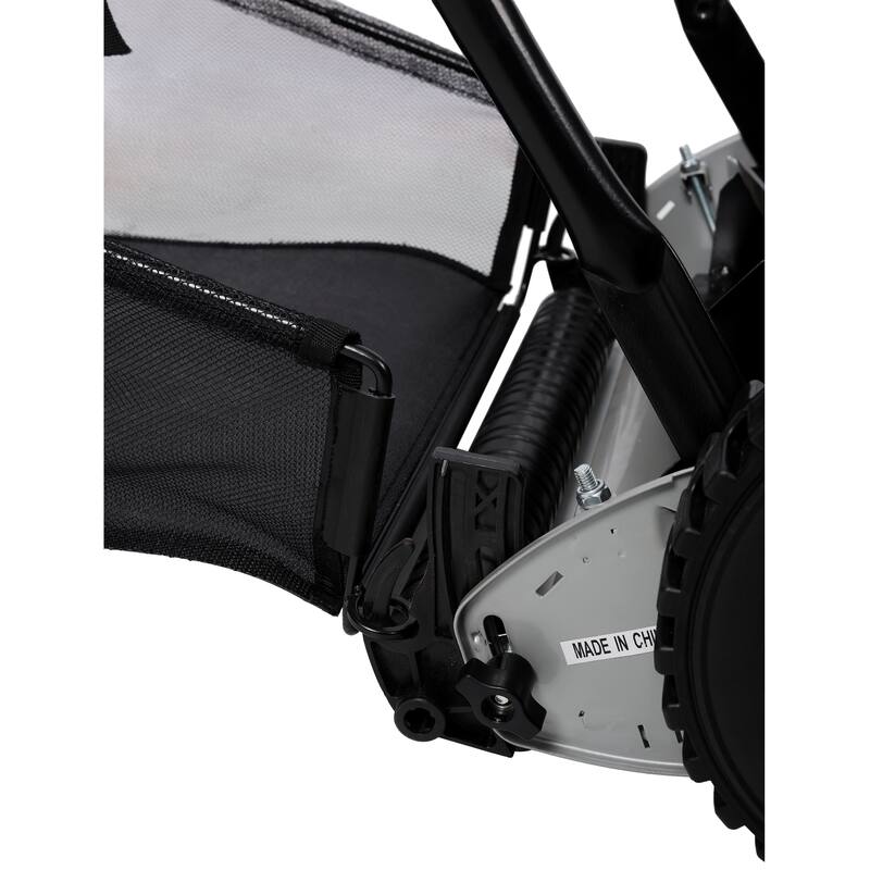 Anmytek Manual Push Reel Lawn Mower with Grass Catcher 14 Inch 5 Blade Walk Behind Eco Friendly Grass Cutter Gray