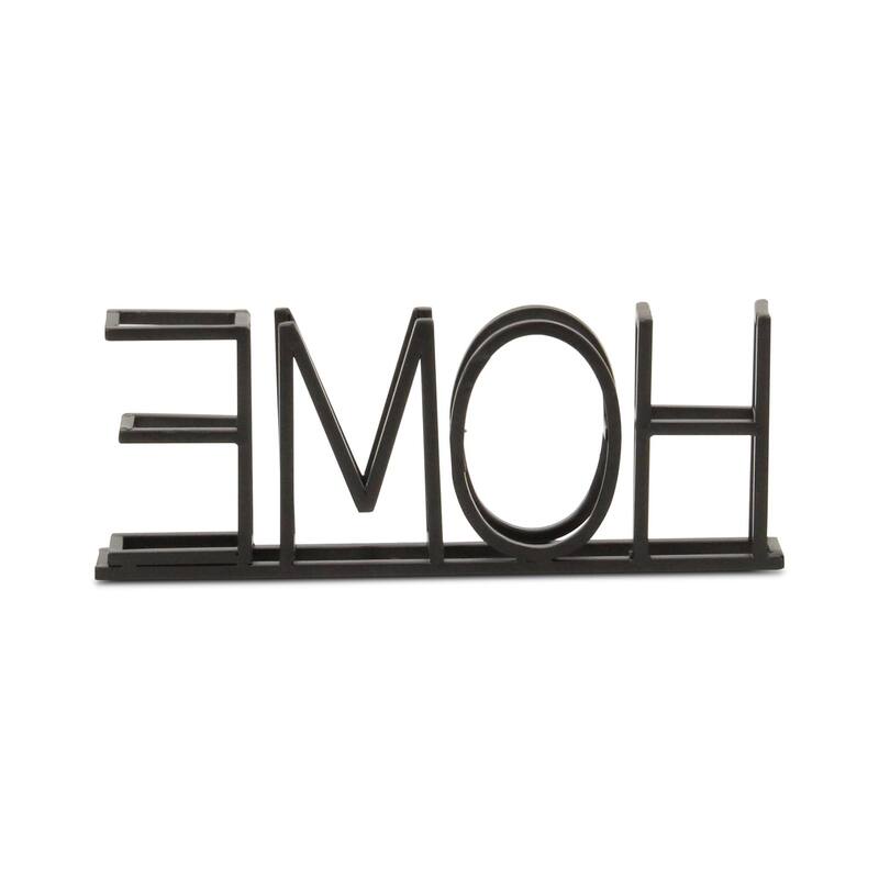 Double Row Home Metal Sign - 10.5"