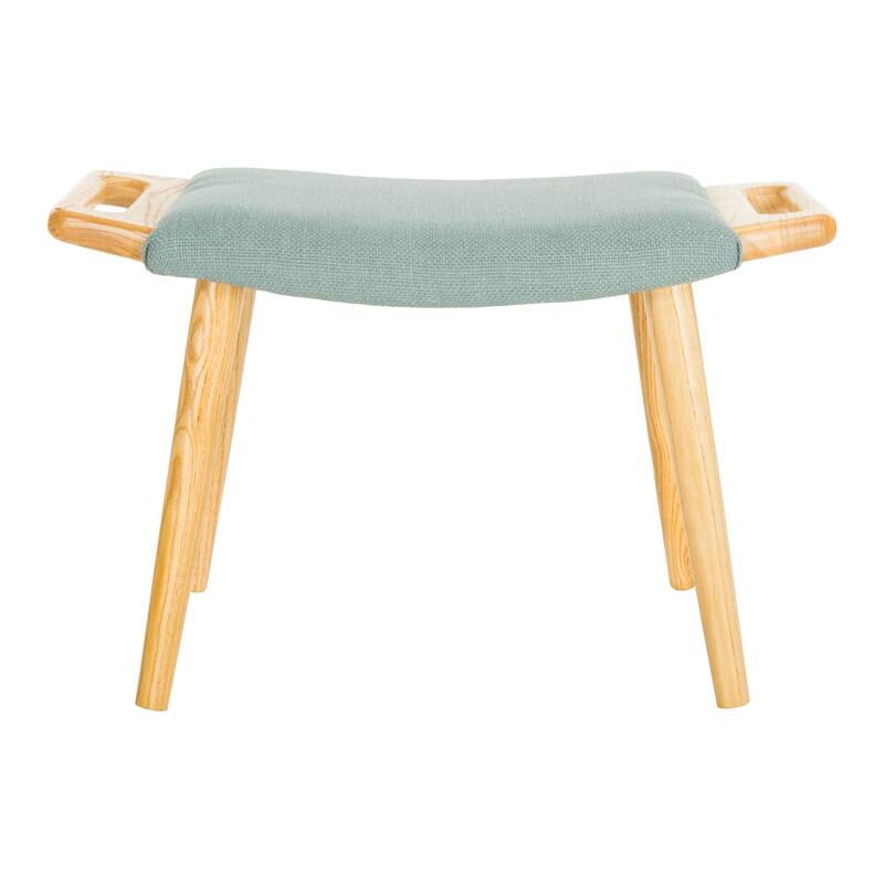 SAFAVIEH Zipora Beige/ Natural Mid-Century Bench - 11.8" x 24.6" x 15.4" - 12Wx25Dx15H