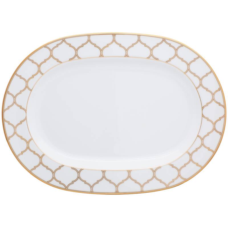 Eternal Palace Oval Platter, 14" - Gold