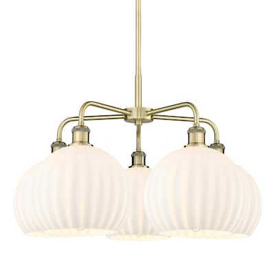 Innovations Lighting 516-5C-18-28-White Venetian-Indoor Chandelier