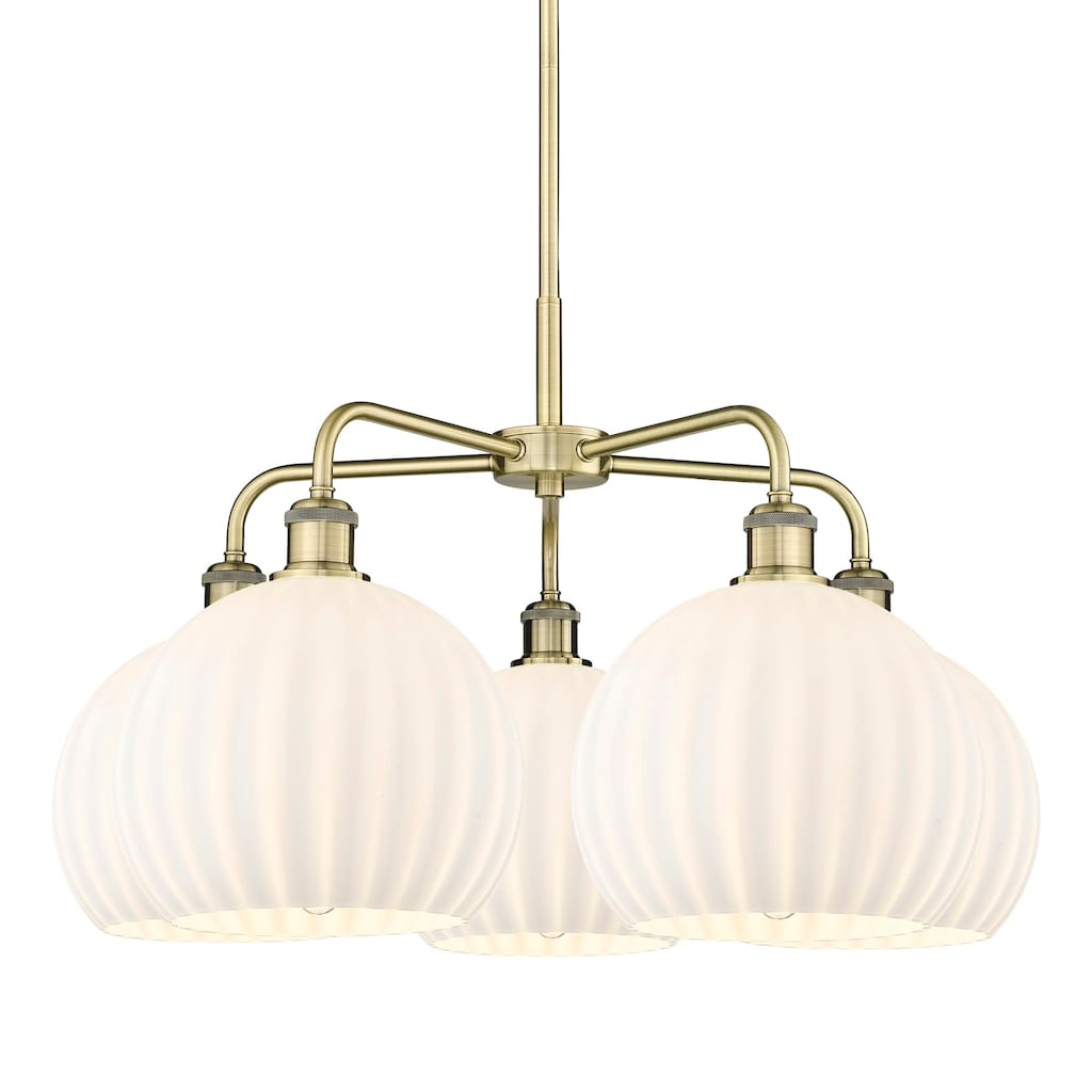 Innovations Lighting 516-5C-18-28-White Venetian-Indoor Chandelier