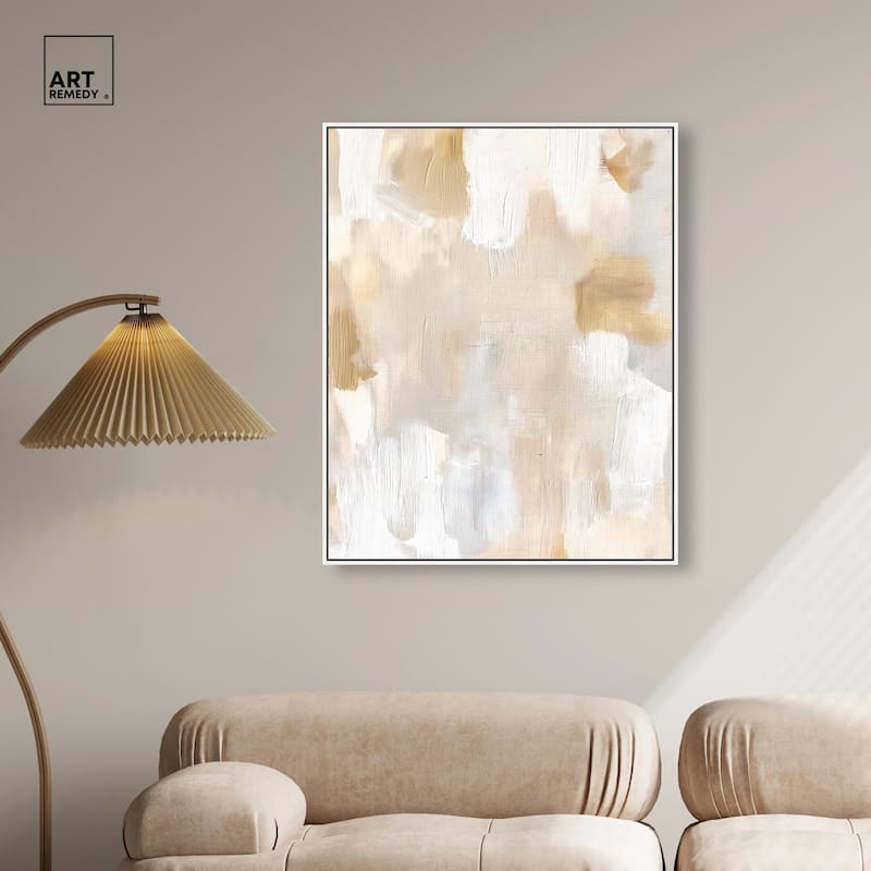 Beige and Cream I Canvas by Art Remedy