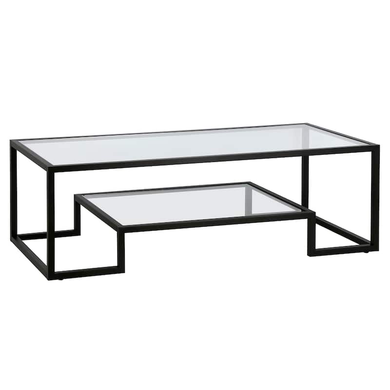 Athena 45" Wide Rectangular Coffee Table - 54" Blackened Bronze - 54" Wide