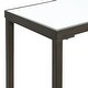 preview thumbnail 3 of 3, Uttermost 24997 Hayley 10" Wide Mirror Top Steel Console Table