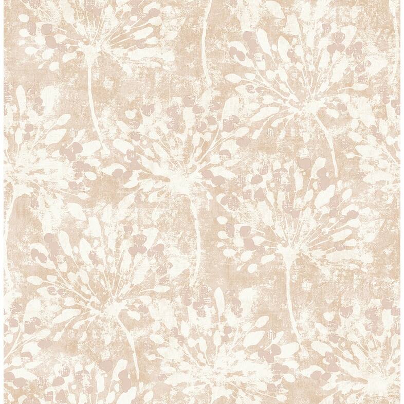 Advantage Dori Blush Painterly Floral Wallpaper - Pink