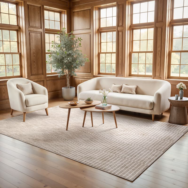 Style Haven Owen Modern Geometric Lines Area Rug